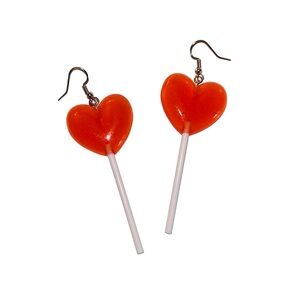 (NEW) Realistic Lollipop Heart Earrings